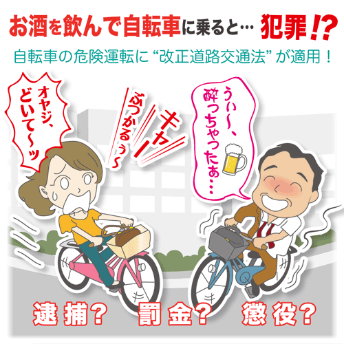 自転車 酒