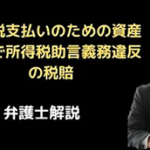 相続税納税のため資産売却時の所得税助言義務違反で税賠の裁判例
