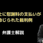 税理士に慰謝料の支払いが命じられた裁判例